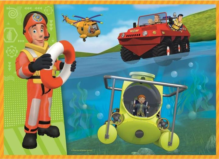 Actual product image Trefl 4 in 1 Puzzle? Fireman Sam (54 pieces)