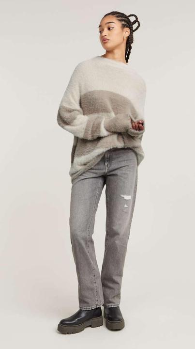 Produktbild G-Star Fuzzy Stripe Loose Knit mit bequemer Passform (XXL)
