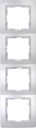 Actual product image Kopp Cover frame 4-fold Paris silver