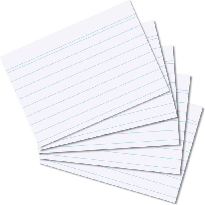 Actual product image Herlitz Index card lined (A8, 170 g/m², 100 x)