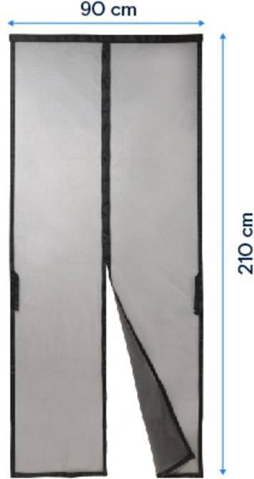 Produktbild Renkforce RF-IS-100 RF-6442918 Magnetvorhang (L x B) 210 cm x 90 cm Schwarz 1 (210 x 90 cm)