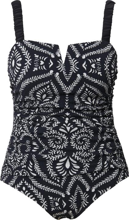 Produktbild Ulla Popken Badeanzug, Paisley, Raffung, Softcups (54)