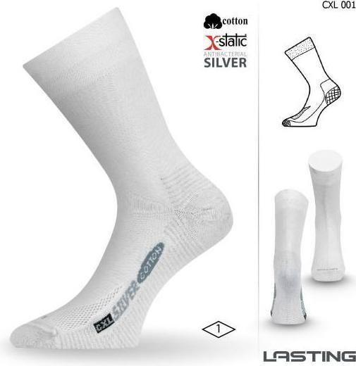 Produktbild Lasting CXL Trekking-Socken Baumwolle mit Silberfaser (Einzelpack, M)