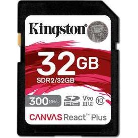 Kingston Canvas React Plus SD UHS-II Classe 10 (SD, U1, UHS-II), Scheda di memoria