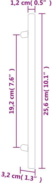 Produktbild vidaXL Möbelgriffe 5 Stk. Bronzen 192 mm Edelstahl,Farbe