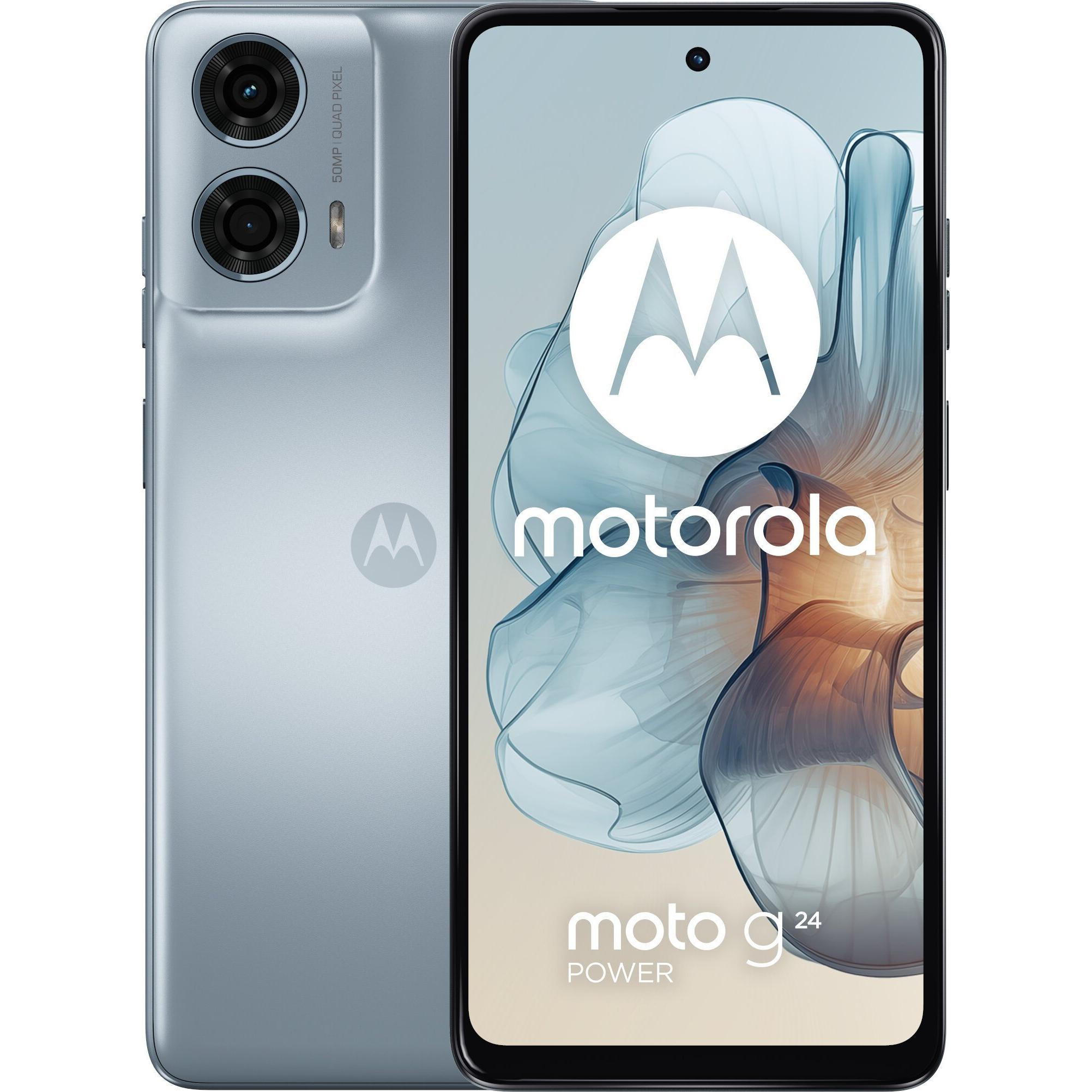 Thumbnail - Motorola Moto G24 Power (256 GB, Glacier Blue, 6.57", Dual SIM, 50 Mpx, 4G), Smartphone, Blau