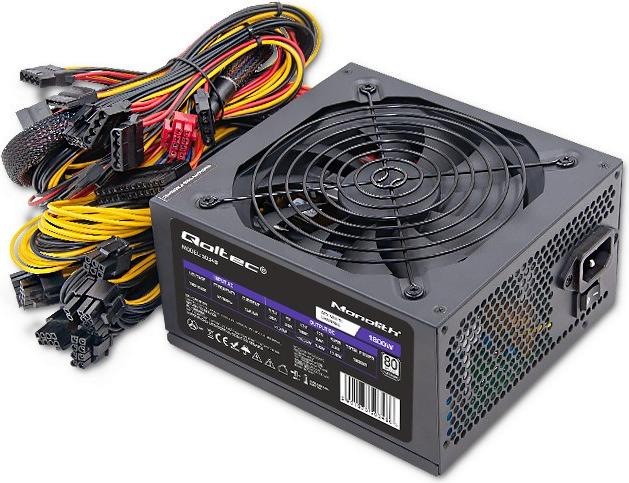 Image du produit Qoltec 50348 ATX 1800W alimentation électrique 80 Plus Platinum Gaming Miner (1800 W)