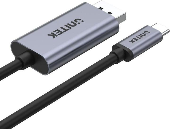 Actual product image Unitek V1409A Cable Adapter USB-C DisplayPort Black Grey