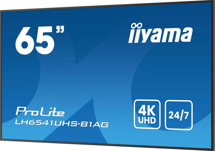 Immagine prodotto iiyama 164.0cm(65") LH6541UHS-B1AG 16:9 3xHDMI+USB IPS (Speditionsversand) (3840 x 2160 pixel, 64.50")