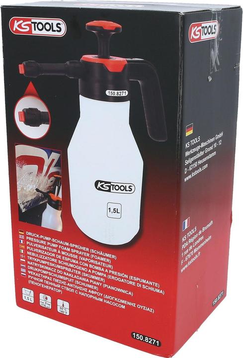 Image du produit KS Tools Pulvérisateur de mousse à pompe à pression (mousseur) (1.50 l)