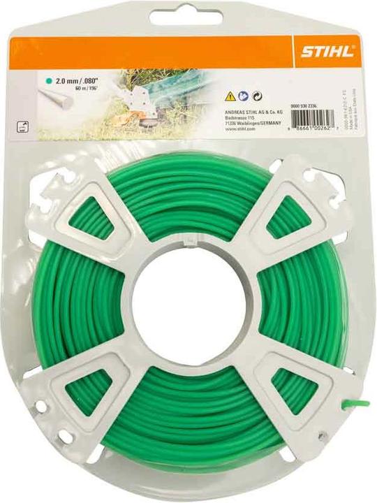 Actual product image Stihl 9302336 Mähfaden rund 2.0mm x 60.0m, grün (Weed whacker, Trimmer line + line spool)