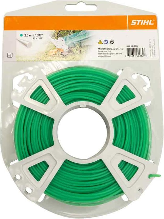 Immagine prodotto Stihl 9302336 Filo per falciatura rotondo 2,0mm x 60,0m, verde (Pioniere delle erbacce, Lenza per tagliabordi + rocchetto di lenza)