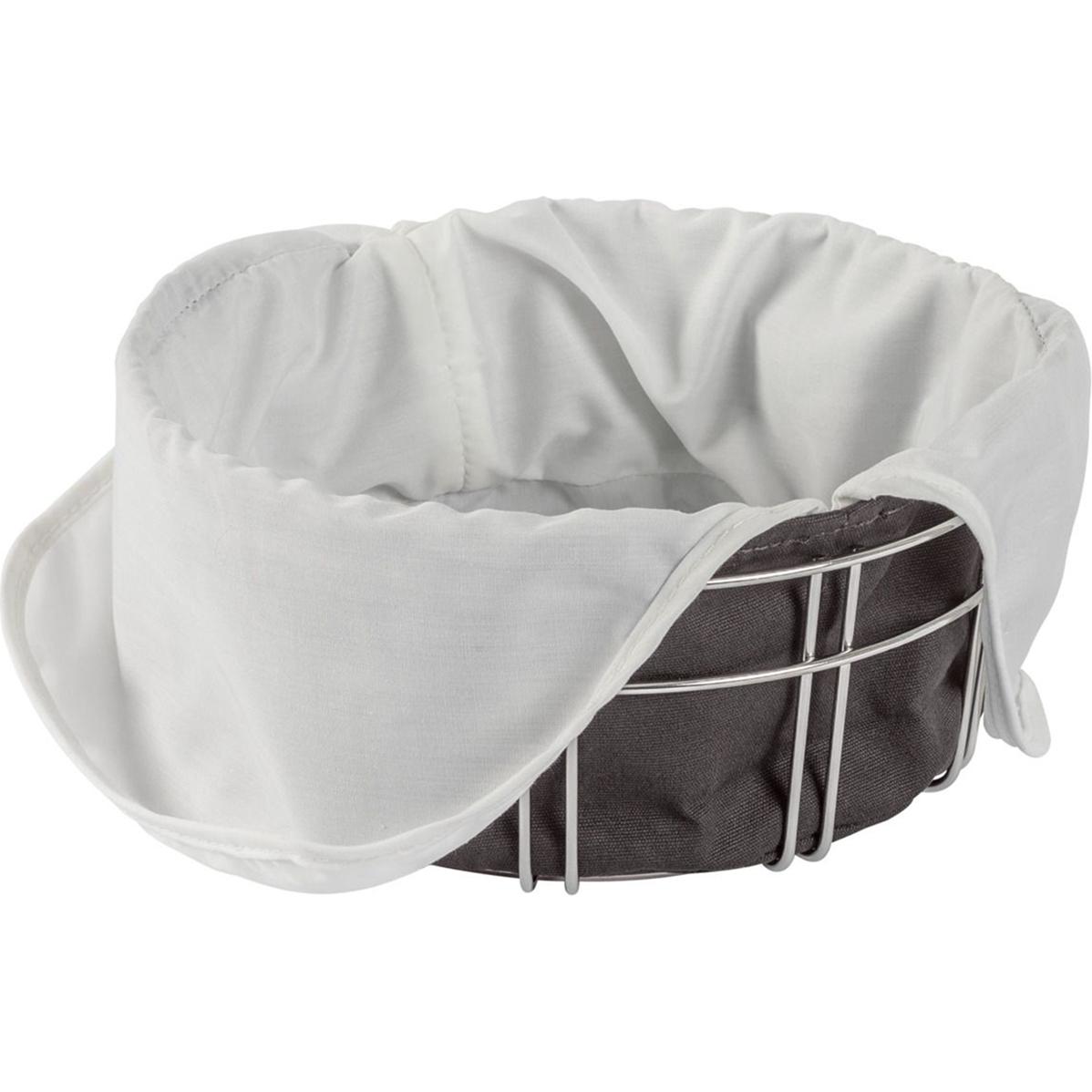 Kuhn Rikon Bianco/Nero Corbeille À Pain Fondue, Conservazione Del Pane,