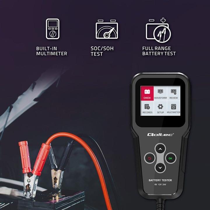 Image du produit Qoltec Digitaler Batterietester 3in1 mit LCD 6V