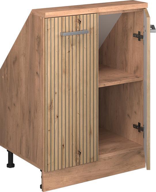 Produktbild Vichy Dachschrägenschrank Rion, Artisan-Eiche/Goldkraft Eiche/Goldkraft Eiche, mit 2 Türen (46 x 60 x 81.60 cm)