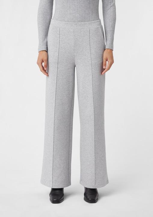 Produktbild Comma Hose Elastische Wide-Leg-Hose aus Jersey mit Biesendetail (44)