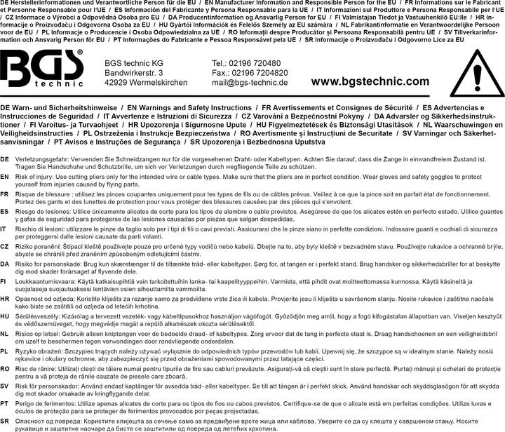 Produktbild BGS Bolzenschneider mit gehärteten Backen 900 mm (900 mm)