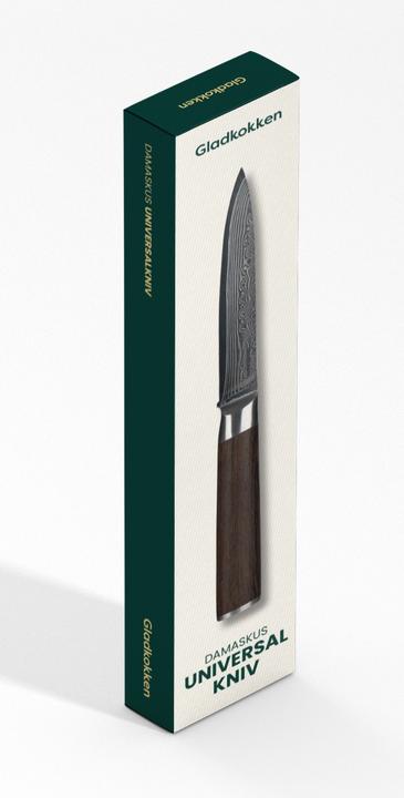 Produktbild Gladkokken - Damascus utility knife - 13 cm (13 cm)