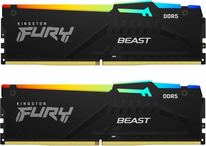 Actual product image Kingston FURY Beast RGB (2 x 16GB, 6000 MHz, DDR5-RAM, DIMM)