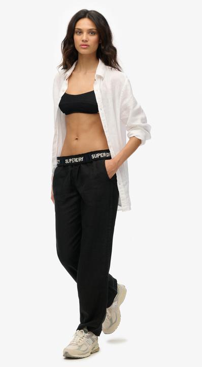 Produktbild Superdry Leinenhose mit Kordelzug (M)