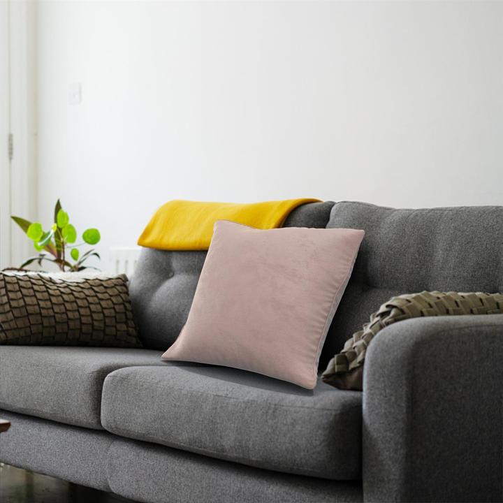 Image du produit Intirilife 2x taies d'oreiller en velours 40x40 cm (40 x 40 cm)