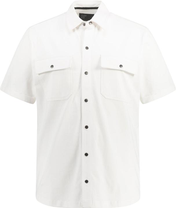Immagine prodotto JP1880 Camicia di jersey dalla vestibilità moderna con mezze maniche e colletto ad apertura inglese (L)