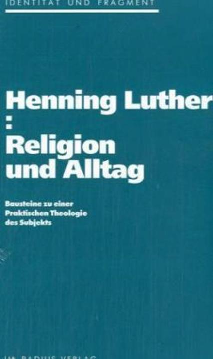 Produktbild Religion und Alltag (Deutsch, Henning Luther, 1992)