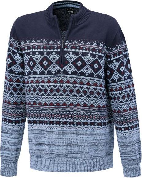 Produktbild Artime Norweger-Strickpullover mit Troyerkragen (XXL)