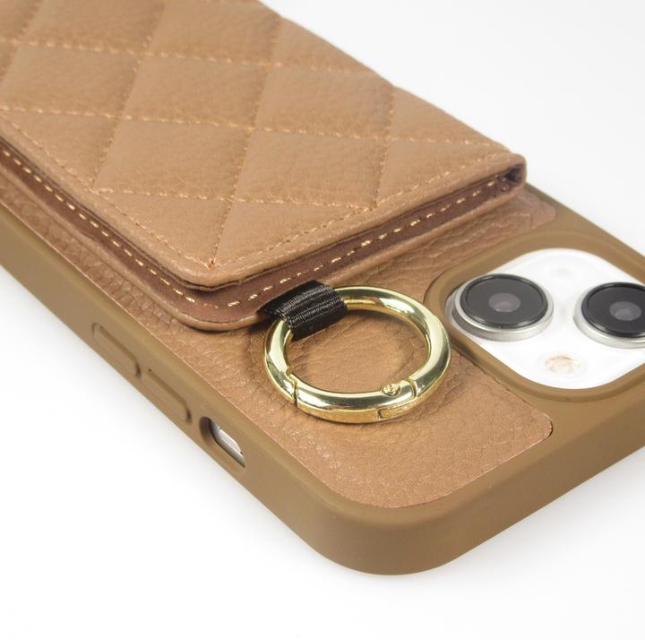 Actual product image PhoneLook Hülle Gepolstertes Leder mit Spiegel und Kartenfach grosse abnehmbare Riemen (Apple iPhone 15)