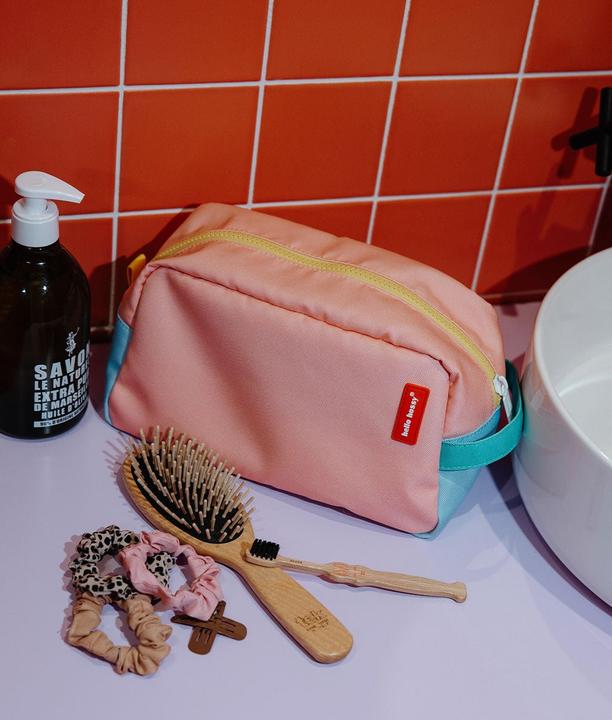 Image du produit Hello Hossy Mini trousse de toilette Jolly - Saumon / Bleu / Vert (4.90 l)