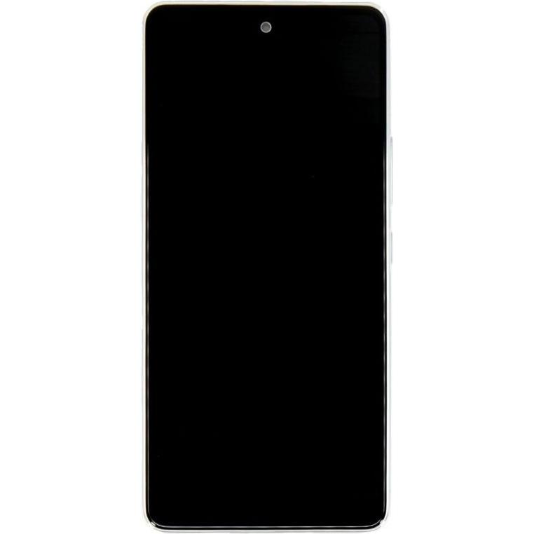 Samsung LCD-Display + Touch-Einheit + Frontabdeckung A536B Galaxy A53 5G Awesome White (Service Pack