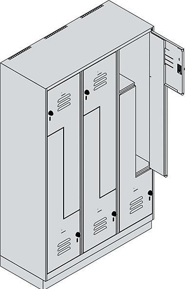 Actual product image C+P Z-locker Classic PLUS (120 cm, 195 cm)