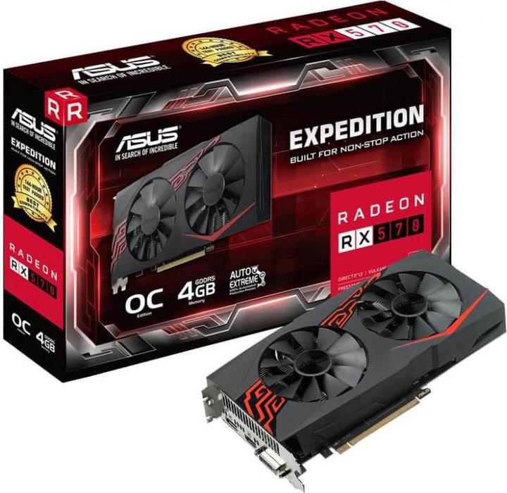 Actual product image ASUS EXPEDITION Radeon RX 570 O4G (4 GB)