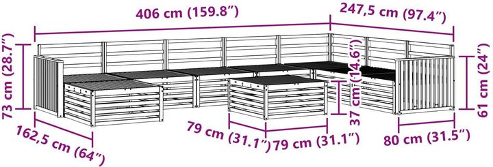 Produktbild vidaXL Outdoor-Sofa