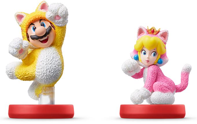 Immagine prodotto Nintendo Amiibo Double Pack Cat Mario e Cat Peach (Switch)