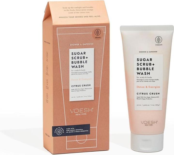 Produktbild NoName Sugar Scrub + Bubble Wash - Citrus Crush (88 ml)