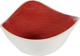 Actual product image Churchill Stonecast Berry Red Triangle Bowl 15.3cm (1 x, 15.30 cm)
