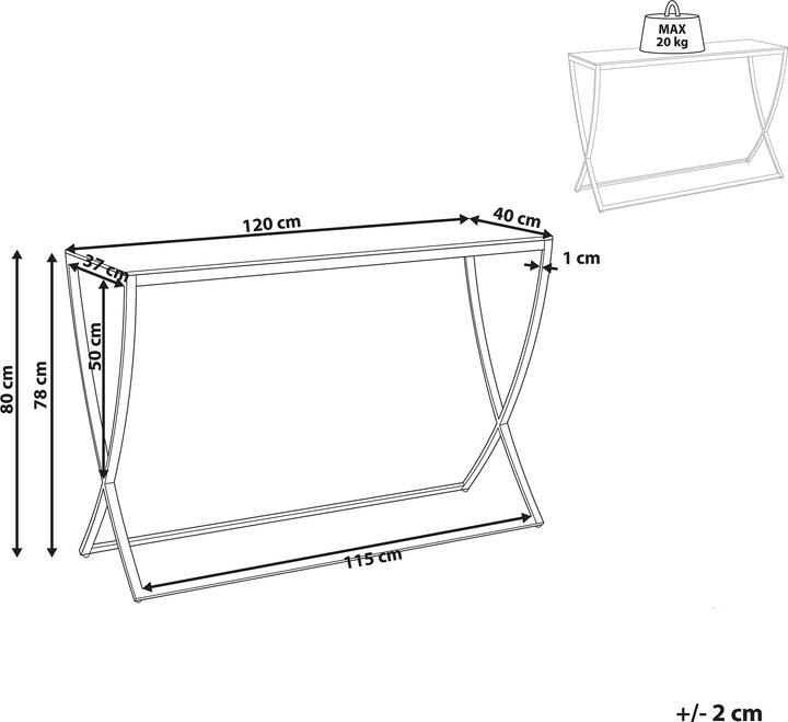 Produktbild Beliani Ringgold (120 x 40 x 80 cm)