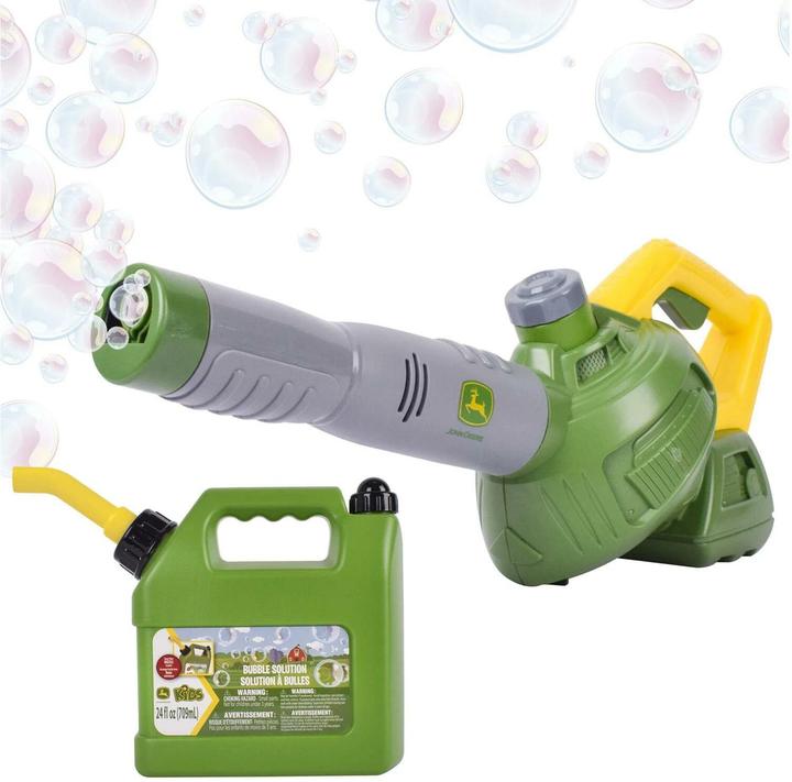 Tomy John Deere Seifenblasen Laubbläser 700ml Flüssigk.