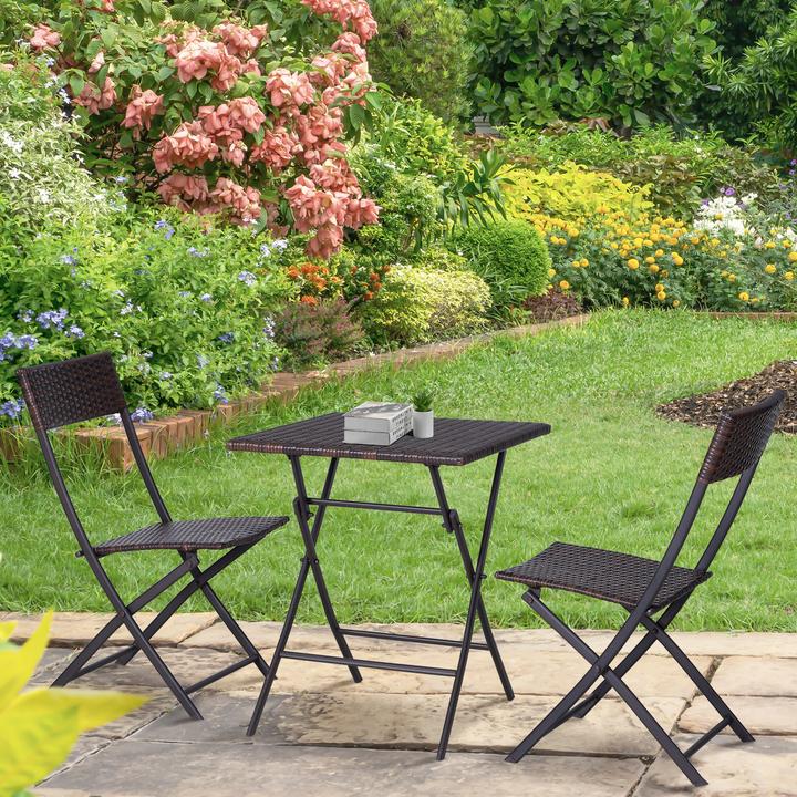 Image du produit Outsunny Set de balcon (60 x 60 x 72 cm)
