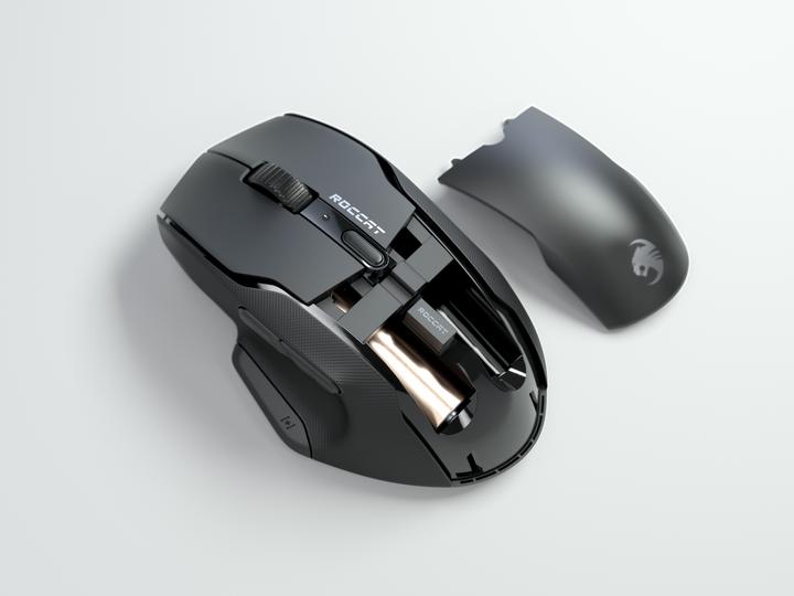 Produktbild Roccat Kone Air schwarze kabellose Gaming-Maus (Kabelgebunden, Kabellos)