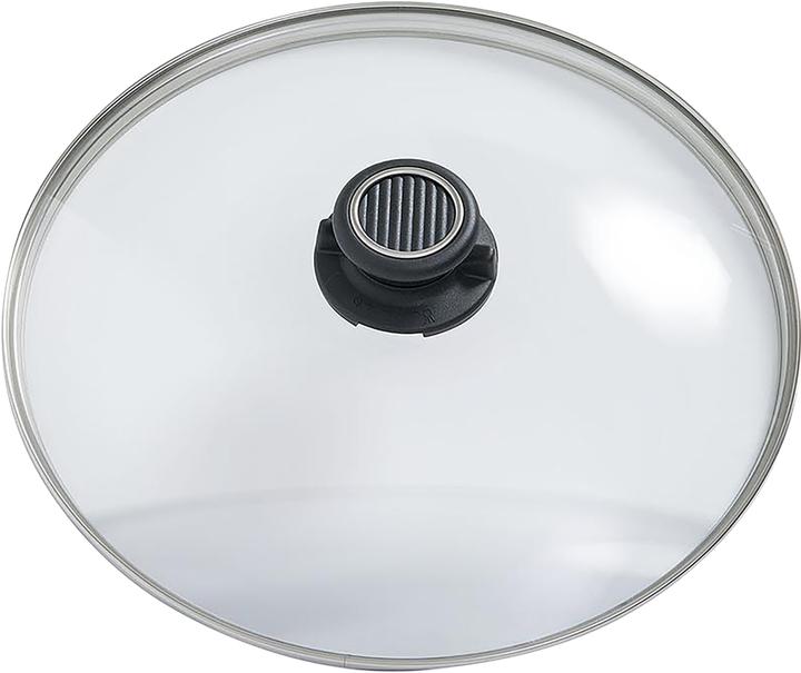 Gastrolux Glasdeckel Deluxe mit Edelstahlring ø 28 cm (28 cm, Glas, Metall)