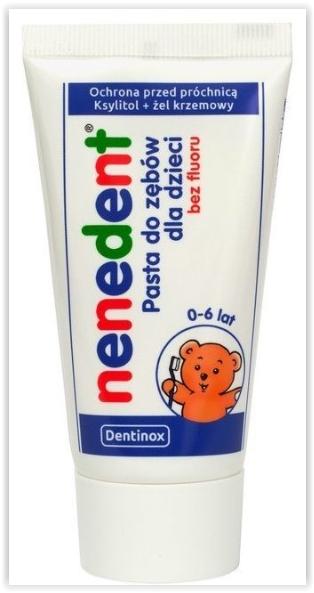 Actual product image Dentinox Nenedent children's toothpaste without fluoride stand-up tube, 50 ml toothpaste (50 ml)