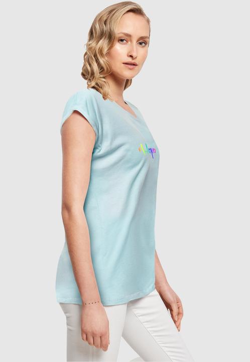 Produktbild Merchcode Ladies Hope Rainbow Extended Shoulder Tee - 116599 (L)