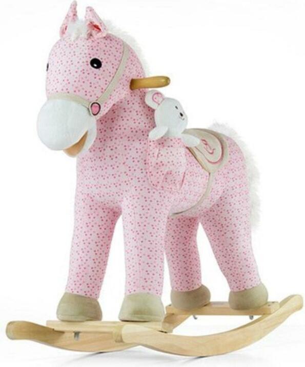 Actual product image Mally Rocking horse pony pink