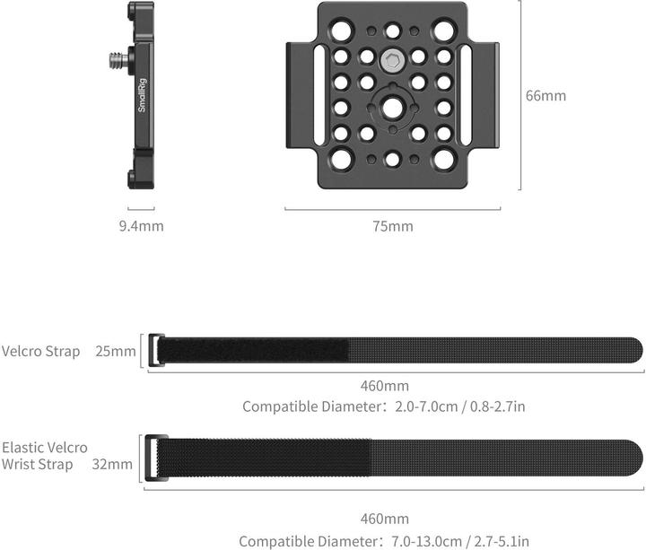 Actual product image SmallRig MD4883 Mount Plate for Zoom F3
