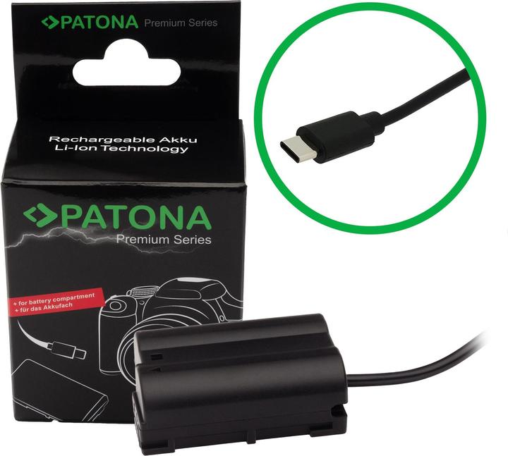 Patona Adaptateur de batterie d'entrée USB-C EN-EL15 (Batterie de l'appareil photo)