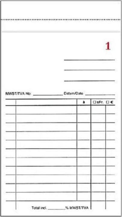 BüroLine Kassablöcke (100x)