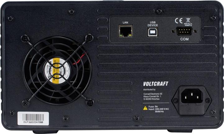 Produktbild Voltcraft DLP-3603 Labornetzgerät, einstellbar 0 V - 60 V/AC 0 - 3 A 378 W Sla