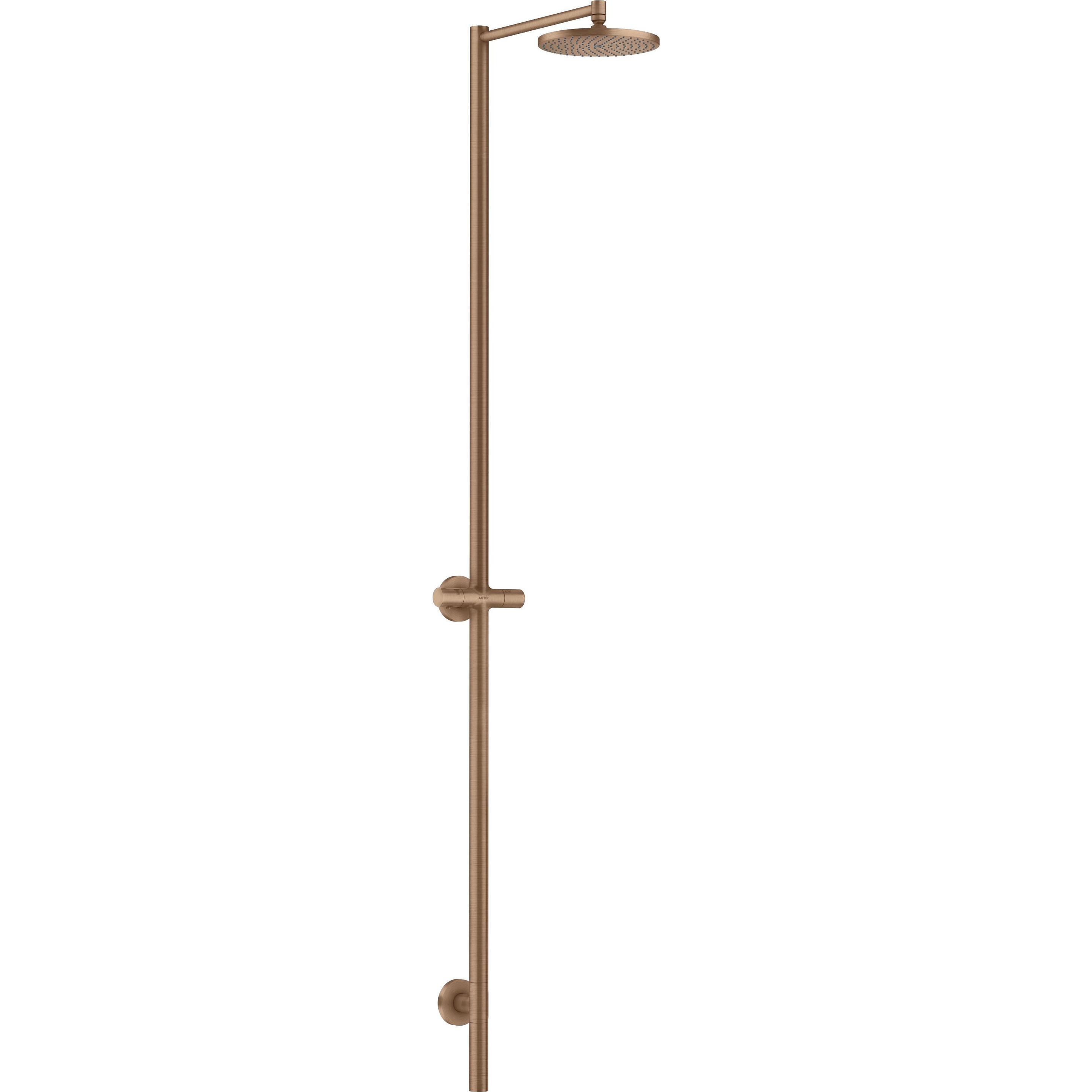 hansgrohe, Duschsystem, AXOR Starck Nature Duschsäule, mit Kopfbrause 240 1jet, ohne Handbrause, Aufputzmontage